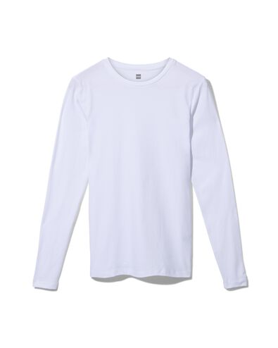 heren t-shirt slim fit wit