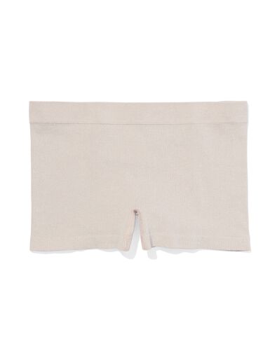 naadloze damesshortie rib beige