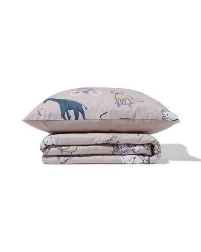 peuterbedovertrek flanel 120x150 dieren