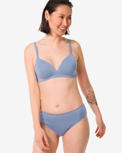 dames slip second skin micro blauw