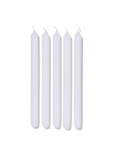 lange huishoudkaarsen &Oslash;2.2x29 wit - 12 stuks