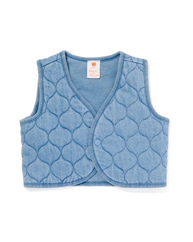 babygilet denim gewatteerd denim
