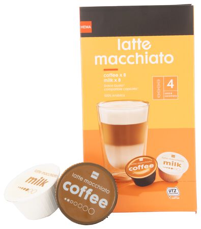 koffiecups latte macchiato - 8 stuks
