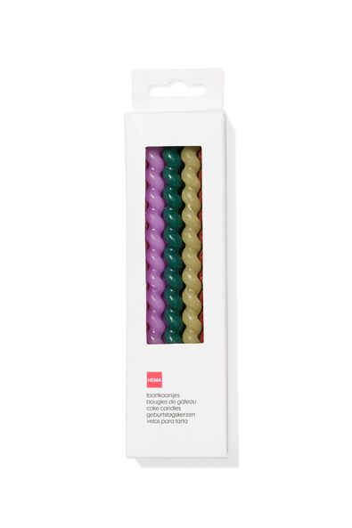 taartkaarsjes met twist 11.5cm - 10 stuks