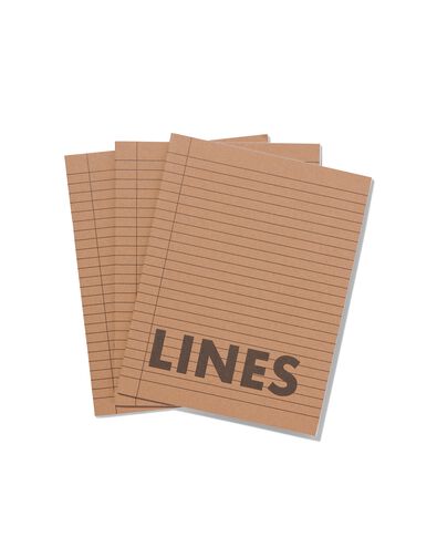schriften A5 gelinieerd - 3 stuks