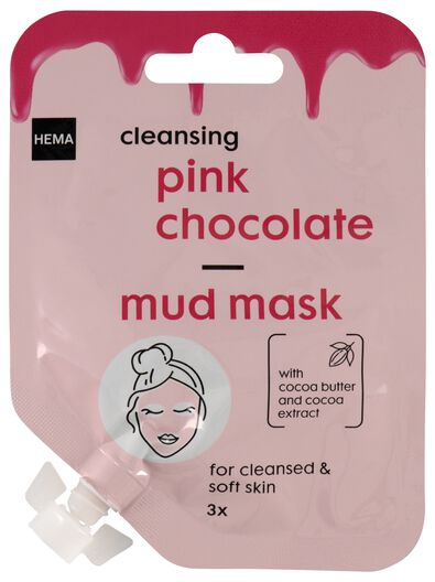 modder gezichtsmasker met roze chocolade 15ml