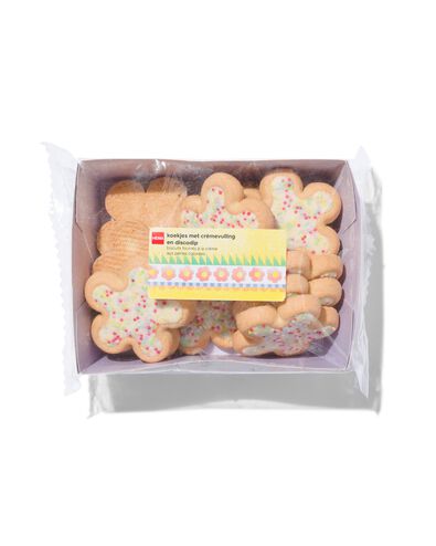 koekjes met cr&egrave;mevulling en discodip175gram