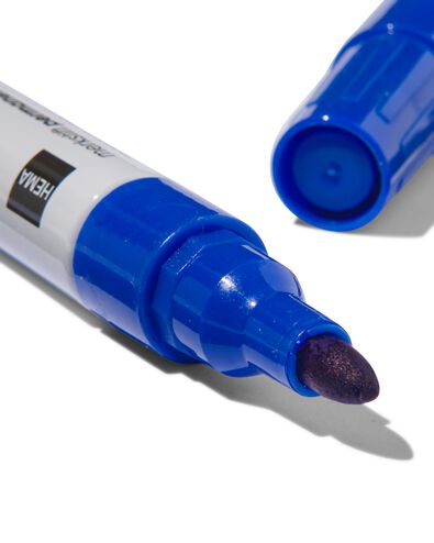 merkstiften permanent zwart/blauw/rood - 4 stuks