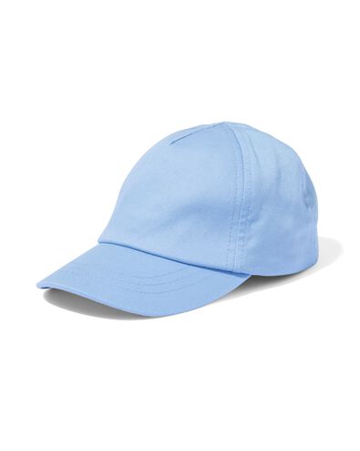 babypet met klep katoen blauw