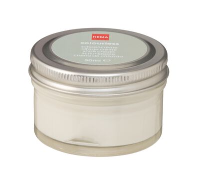 schoencr&egrave;me kleurloos
