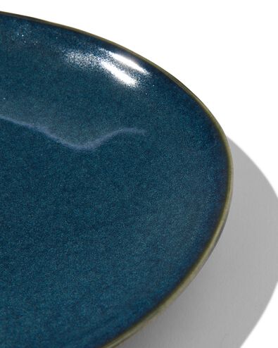 ovale schaal 30cm Porto reactief glazuur donkerblauw