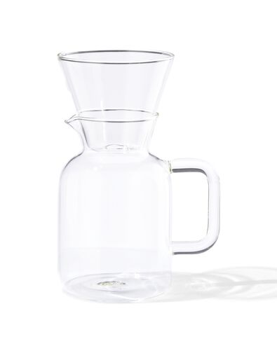 koffiekan met filter Koffiebinkie glas 600ml