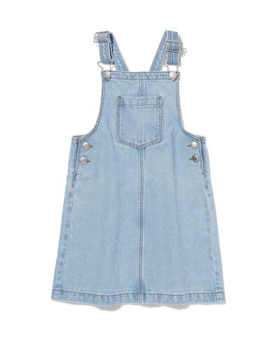 kinder salopette-jurk denim lichtblauw