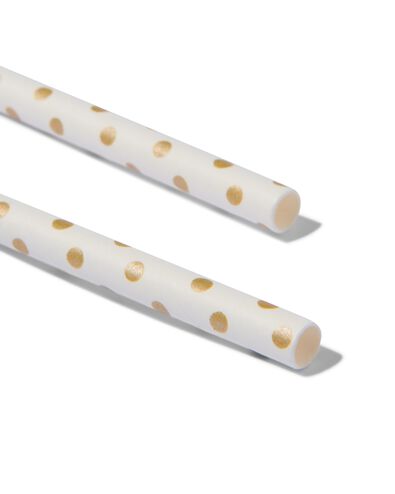 papieren rietjes goud 20cm - 20 stuks
