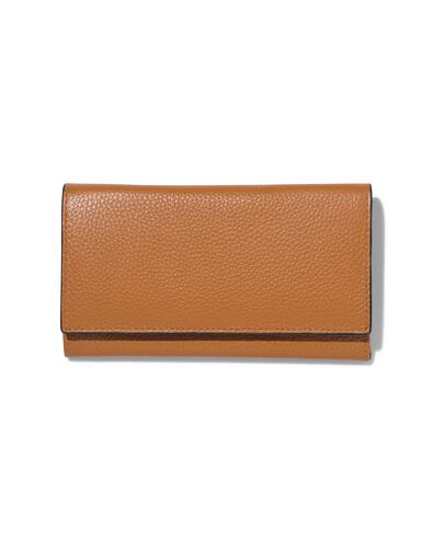 huishoudportemonnee bruin leer RFID 9.5x16.5