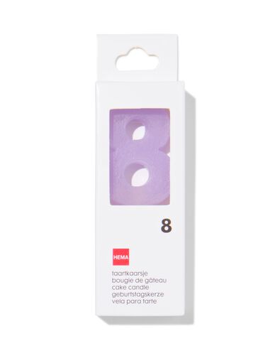 taartkaarsje cijfer 8