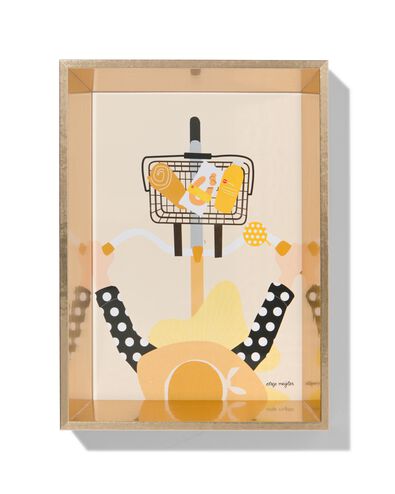 fotolijst hout 10x15 facetrand goud