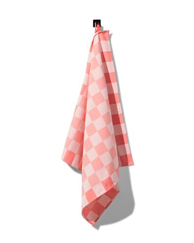 theedoek 65x65 katoen met ruiten