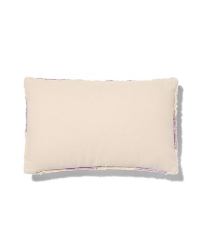 kussenhoes katoen met strepen 50x30 lila