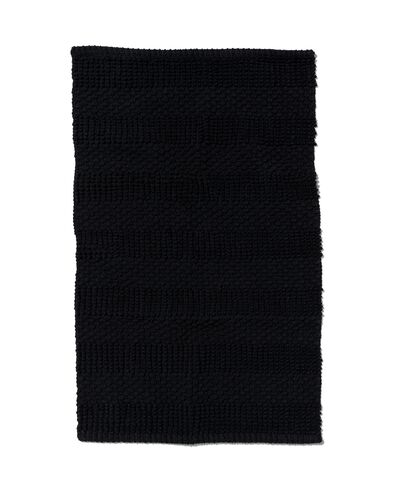 badmat 50x80 strepen zwart