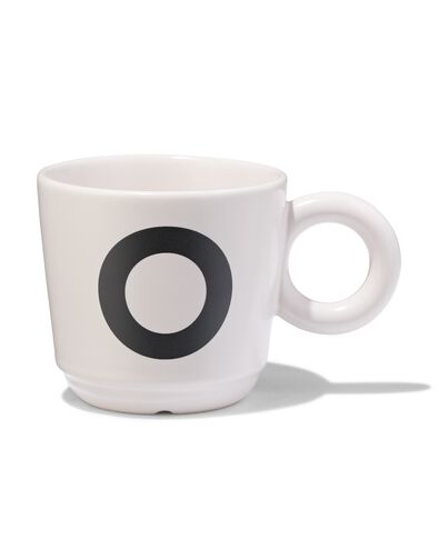 aardewerk mok 280ml letter O