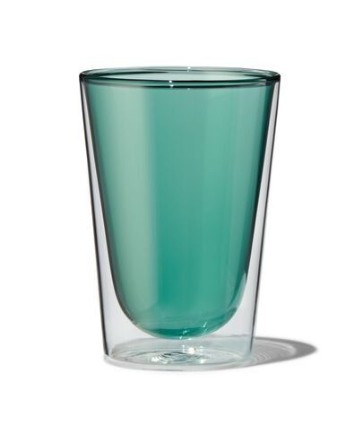 dubbelwandig glas 350ml groen