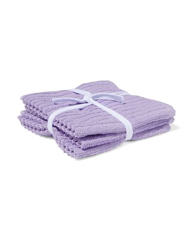 vaatdoekjes 30x30 katoen lila - 3 stuks