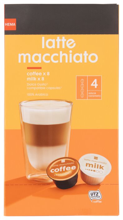 koffiecups latte macchiato - 8 stuks
