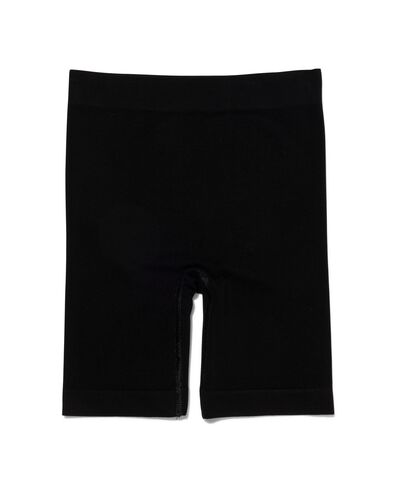 licht corrigerende biker bamboe hoge taille zwart