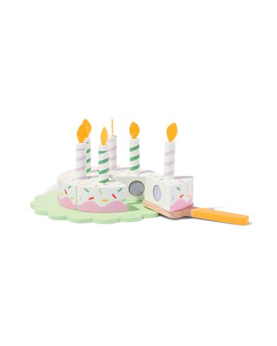 houten taart &Oslash; 8 cm - 14-delig