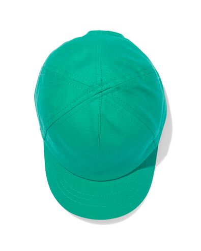 babypet met klep katoen groen