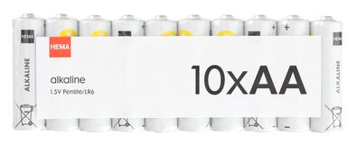 AA alkaline batterijen - 10 stuks