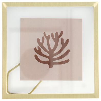 floating fotolijst metaal 15x15 goud