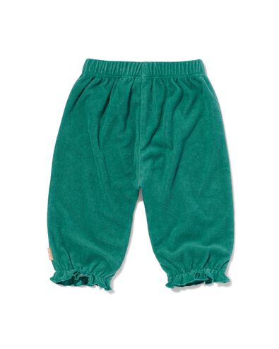babybroek badstof groen