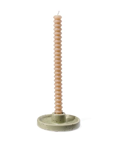 kandelaar &Oslash;11x3 groen aardewerk