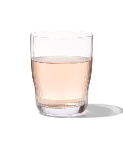 waterglas Bergen streep reli&euml;f 270ml