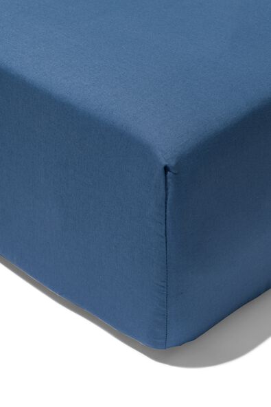 hoeslaken voor boxspring 90x220 zacht katoen blauw