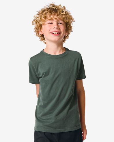 naadloos kinder sportshirt groen