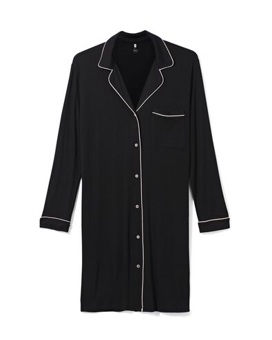 damesnachthemd viscose zwart