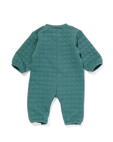 newborn jumpsuit doorgestikt blauw