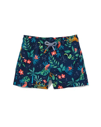 kinder zwembroek jungle donkerblauw