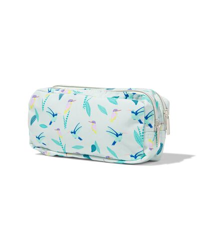etui met dubbele rits vogels
