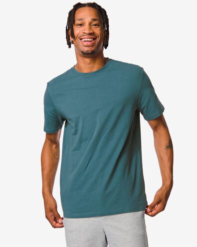 heren t-shirt blauw