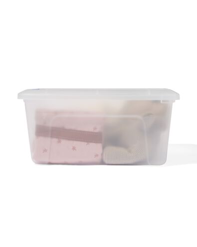 opbergdoos met deksel Rome 15L 39.5x29x18.5cm blauw