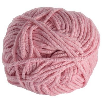 brei en haakgaren recycled katoen 85m roze