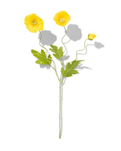 kunstbloem klaproos geel