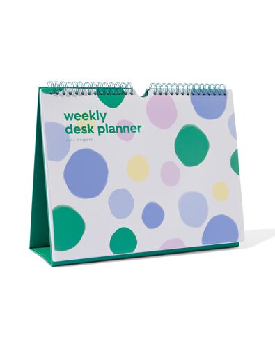 bureau weekplanner met spiraal en standaard 21x28