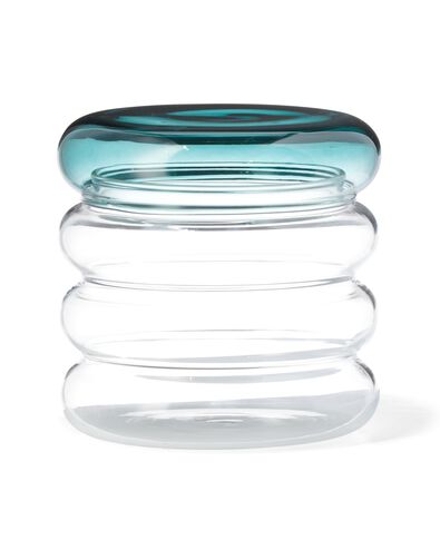 glazen pot met deksel &Oslash;9.5x8 groen