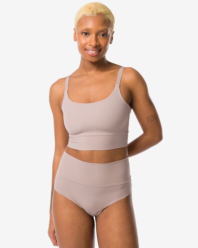 damesstring met hoge taille ultimate comfort beige