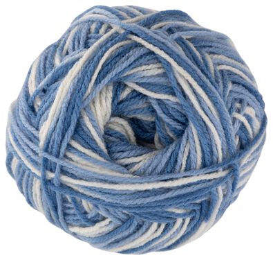 garen acryl 100gram 250m gem&ecirc;leerd blauw